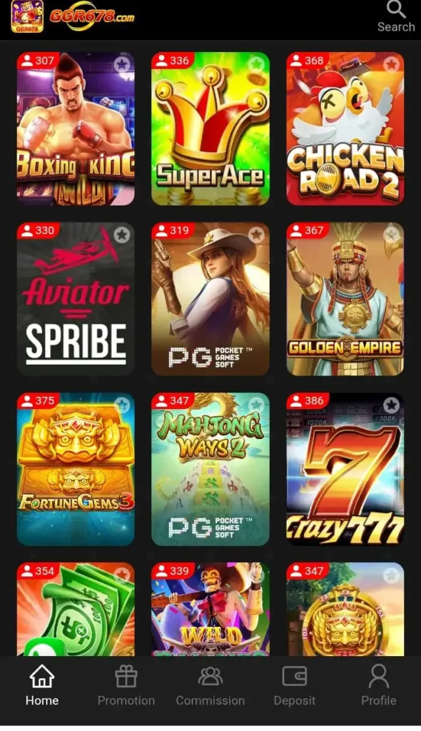 Game interface