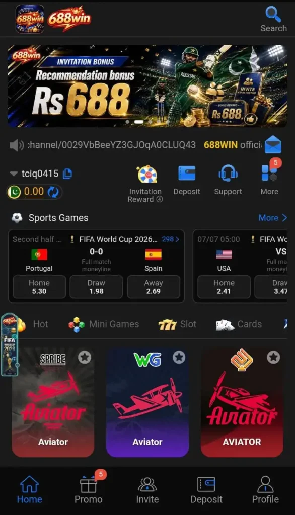 Game interface